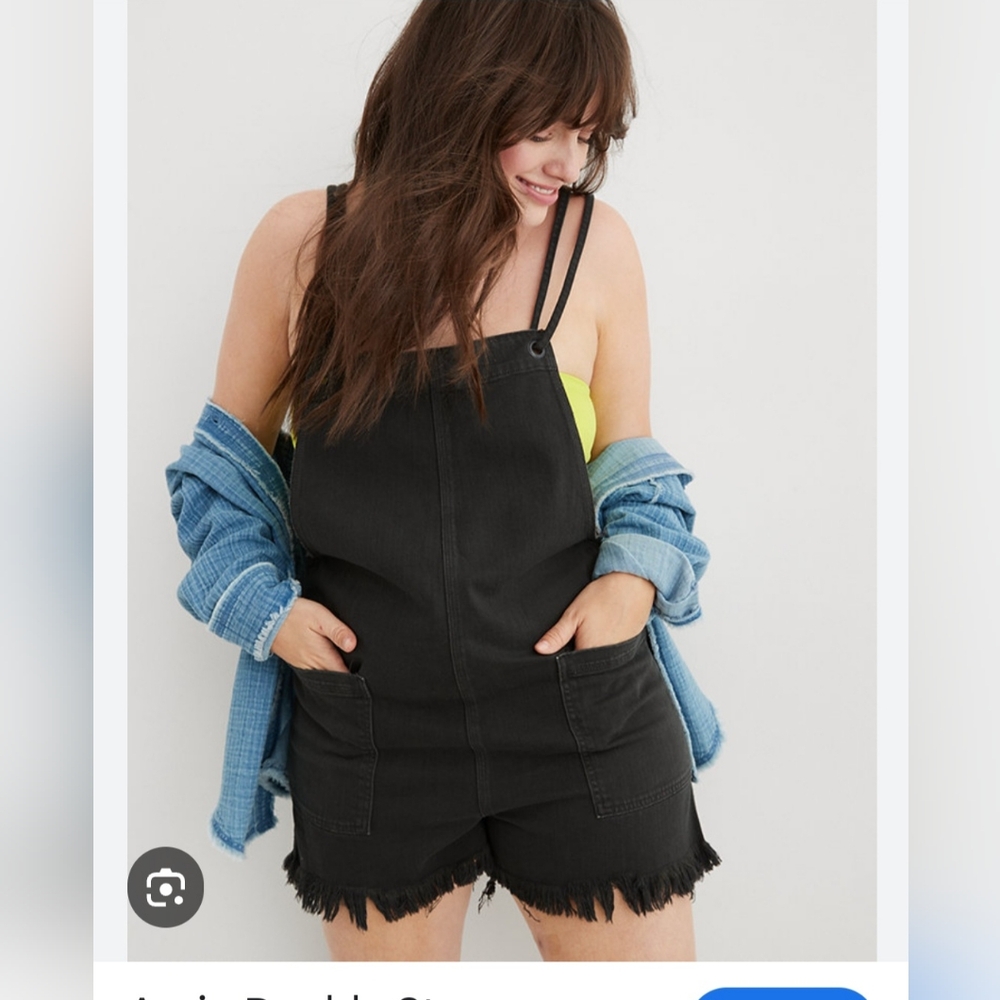 Romper, black super cute and comfy. New Aerie